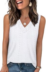 WIHOLL Summer Tops for Women Flowy Tank Top