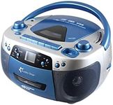 HamiltonBuhl Audio Star Boom Box Radio, USB, Cassette Player with Tape and CD to MP3 Converter