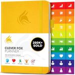 Clever Fox Planner – Undated Weekly & Monthly Planner to Increase Productivity, Time Management and Hit Your Goals – Organizer, Gratitude Journal – Start Anytime, A5, Lasts 1 Year, A.Yellow (Weekly)