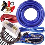Complete 3000W Gravity 4 Gauge Amplifier Installation Wiring Kit Amp Pk2 4 Ga Blue - for Installer and DIY Hobbyist - Perfect for Car/Truck/Motorcycle/Rv/ATV