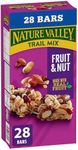 NATURE VALLEY - VALUE PACK SIZE - Fruit and Nut, Almonds, Raisins, Peanuts, Cranberries Granola Bars, Pack of 28 Bars, 980 Grams Package, Whole Grains, No Artificial Colours, No Artificial Flavours