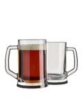 Pasabahce Pub Beer Glass - 660cc, Set of 2, Beer Glass Pub Style, Beer Glass Gift Set, Gift for Beer Lovers, Classic Pint Glasses, Large Beer Mugs, Premium Glassware, Home Bar Essentials