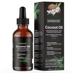 SANOOR Tropical Bliss Coconut Oil Nectar - 100% Pure (2.02oz) | Promotes Hair Growth & Thickness | Deep Moisturization, Strengthens Hair, Soothes Skin | 60ml