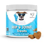 NutriPaw Joint & Hip Treats For Dogs - Stiffness, Strength, Mobility & Flexibility - Joint Supplement With Glucosamine, MSM, Chondroitin, Algae & Devils Claw - Perfect for Small, Medium & Large Dogs