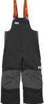 Helly Hansen Kids' Big Rider 2 Insulated Waterproof Windproof Breathable Bib Ski Pants, 990 Black, 7