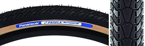 Panaracer Pasela Protite Wired Urban Tyre: Black/Amber 700x38c