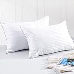 SASTTIE Pillows Queen Size 2 Pack, Hypoallergenic Bed Pillows for Sleeping, Premium Hotel Pillows for Side and Back Sleeper - Queen Size 20 x 30 Inch, Set of 2