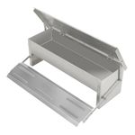 iElyiEsy Automatic Chicken Feeder, Galvanized Steel, 10 lbs Capacity, On-Demand Feeding for 12 Chickens, Anti-Flick Grill