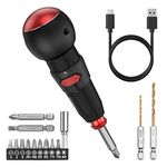 Brifit Electric Screwdriver Set, [Type-C Rechargeable] Cordless Screwdriver with LED Light, Auto & Manual Modes, 13pcs Bits, Portable Electric Repair Tools for Phone, DIY, Laptop, Small Appliance