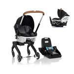Gold Shyft DualRide with Carryall Storage Infant Car Seat and Stroller Combo (Moonstone Gray)