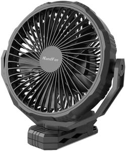 Golf Cart Fan-10000mAh Portable Clip on Fan Rechargeable battery Operated, 8 Inch Ventilador Portatil Recargable with Reinforcer/Hook for Camping, Beach, Tent, Treadmill, Desk, Bed, RV, Office