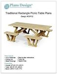 Traditional Rectangle Picnic Table/