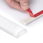 10 Ft Peel and Stick Trim for Backsplash Tile Edge, Self-Adhesive Trimming for Corner Decor（White）