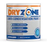 Dryzone Anti Condensation Paint (1 Litre, White, Matt Finish) Thermal Paint that helps prevent mould and fungal growth