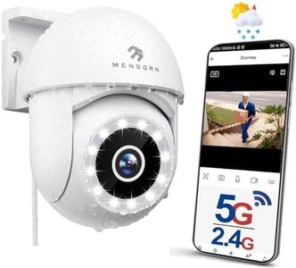Caméra Surveillance WiFi Extérieure 5G/2.4GHz, Camera Exterieur Mise à Jour 360° avec Vision Nocturne Couleur, 2.5K Caméra avec Audio Bidirectionnel, Sirène, Détection Humaine, Compatible avec Alexa