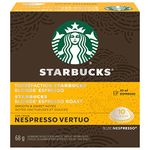 Starbucks by Nespresso Blonde Espresso Roast Coffee Pods, Light Roast, Nespresso Vertuo Line Compatible Capsules, 10 Coffee Pods