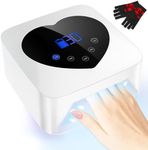 ANBEISTEE UV LED Nail Lamp, 72W Cordless Nail Lamp Professional Curing Lamp for Gel Nails with 5 Timer Setting, Professional Quick Dry Curing Lamp with Touch Screen Auto Sensor