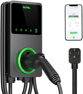 Autel MaxiCharger Home Smart Electric Vehicle (EV) Charger, 40 Amp Level 2 Wi-Fi and Bluetooth Enabled EVSE, Indoor/Outdoor Car Charging Station, with in-Body Holster and 25-Foot Cable（14-50 Plug）