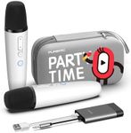 Tesla Karaoke Microphone for Tesla with Portable Case, Car Karaoke Microphone with USB A Receiver for Tesla Model Y/3/S/X, Wireless Singing Mic with 3.5mm Jack for Cars, Speakers (2 Mics+1 Case)