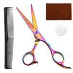 Lictin Hairdressing Scissors Hair Cutting Scissor Set, Professional Stainless Steel Hair Cutting Barber Scissors with Comb, 6 Inch Sharp Razor Hairdresser Shears for Salon Barbers