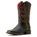 Ariat Women's Buckley Western Boot, Limousine Black/Black Blanket Emboss, 7