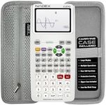 Scientific Calculator with Graphing, Includes Carrying Case, for College and High School Students, Calculus, Algebra, Geometry, Trigonometry, Statistics, Physics, Chemistry, White