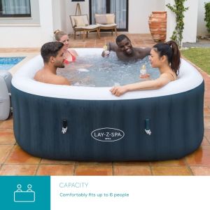 Lay-Z-Spa Ibiza Hot Tub for 4-6 People – Inflatable Spa