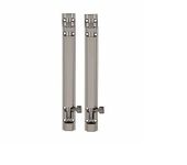 E-Hardware Depot: Silver Door Security Latch Lock Tower Bolt for Home, Bathroom, Office, Living Room (Silver Stainless Steel (Pack of 2) 24 inch)