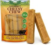 Advance Pet Products Gourmet Cheesy Chew for Dogs (1 lb, 5 Count) - Himalayan Yak Cheese Dog Treat, Natural Long Lasting Protein Rich Chew for Small Medium Large Dogs, Healthy Pet Snack - Turmeric