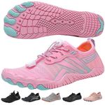 Mens Womens Water Shoes Beach Shoes Mens Womens Swim Shoes Quick Dry Barefoot Shoes Aqua Shoes Sea Shoes Surf Diving Pool Shoes for Mens Womens Pink