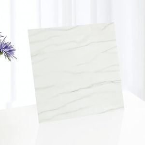 60 Pieces Vinyl Flooring Peel and Stick Floor Tile Stick on Floor Tile Self Adhesive Waterproof Bathroom 12 x 12 Inch Floor Tile for Bathroom,Dining Room,Kitchen, Bedroom,Living Room (White Marble)