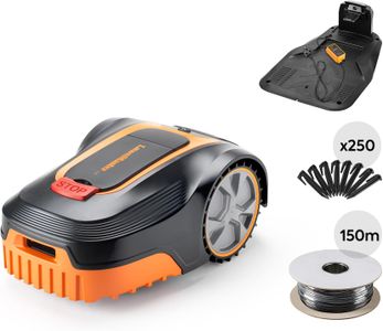 LawnMaster L10 Robotic Lawnmower – Auto Mower with Dock, 400m², 18cm Cut
