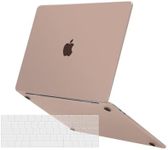 MOSISO Compatible with MacBook Pro 13 inch Case M2 2024-2016 A2338 M1 A2251 A2289 A2159 A1989 A1708 A1706, Ultra-Thin Natural Original Color Case Plastic Hard Shell&Keyboard Cover, Beige Brown