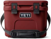 YETI Roadie 15 Hard Cooler with DoubleDuty Shoulder Strap, Stag Red