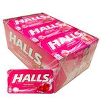 Halls Raspberry Flavoured Center, Filled Candy - 18 Pack, 18 x 22.4 g