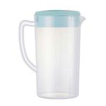 81oz/2.4Litre/0.63 Gallon Plastic Water Pitcher with Lid BPA-FREE Carafes Mix Drinks Water Jug for Hot/Cold Juice Beverage Ice Tea (Sky Blue, 81oz)