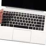 Silicone Keyboard Cover Skin for New 14" HP Laptop/HP Pavilion x360 14m-dy 14m-dw 14-dv 14-ed 14-ek0033dx 14-ek0013dx 14t-dy100/dy000 14t-dw100 14m-dy0113dx/dy1033dx 14m-dw1023dx 14-ec1000, Black