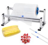 Consfly Stretch Film Wrapping Machine, 13.78" Stainless Steel Table Stretch Film Dispenser Packing Machine Manual Pallet Wrapper Tool