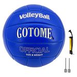 JOINOW Soft Indoor Outdoor Volleyball for Game (Blue, Size 5（PU）)