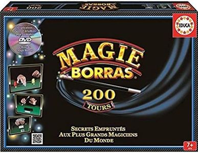 Educa - Magie Borras 200 Tours. Jeu de magie avec les 200 tours les plus originaux et amusants, les apprentis magiciens verront tous les tours expliqués pas à pas sur DVD + 7 ans (16045)