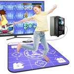 BEBAPOW USB Dance Mat for PC/Computer, Upgraded Dance Pad for Exercise & Fitness with Dancing Game Software, Compatiable with Win7/ Win10/ Win11, 7 Difficulty Levels for Kids/Adults