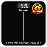 Dr Trust USA Inspire Personal Digital Electronic Weight Machine For Human Body 180Kg Capacity Weighing Scale-523 (Black) …