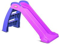 Little Tikes First Slide - Playset for Indoor or Outdoor Use. Garden Toy and Outdoor Activity for Kids, Durable, Stable, Kid-Safe. Pink & Purple Garden Toy. For Ages 18 Months+