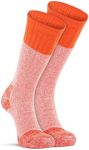 FoxRiver womens Wick Dry Outlander Heavyweight Boot & Field Mid-calf hiking socks, Orange, Medium US