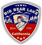 Big Bear Lake California Decal Sticker Skiing Ski 3.25" Boating Souvenir Indoor Outdoor Laptop Car Truck Luggage