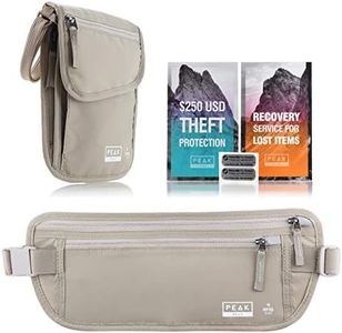 Peak Gear Hidden Travel Money Belt, Beige, Bundle, Parent