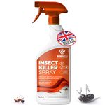 REPELEM Insect Killer Spray - Professional Strength Flying & Crawling Insect Treatment For The Home, Effectively Targets Flies, Ants, Spiders, Woodlice, Silverfish, Ticks, Wasps & Dust Mites, Large 1L