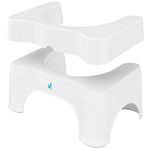 Squatty Potty The Original Bathroom Toilet Stool - Adjustable 2.0, Convertible to 7" or 9" Height with Removable Topper for Adults and Kids