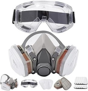 Wytcyic Reusable Half Face Respirаtor, Gas Cover Organic Vapor Mask and Dust-proof Face Cover, Protection for Painting, Mechanical Polishing, Logging, Welding and Other Work