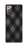 PRINTFIDAA® Printed Hard Back Cover Case for Samsung Galaxy Note 20 4G | Note 20 5G Back Cover (Black Abstract Rhombus) -2808